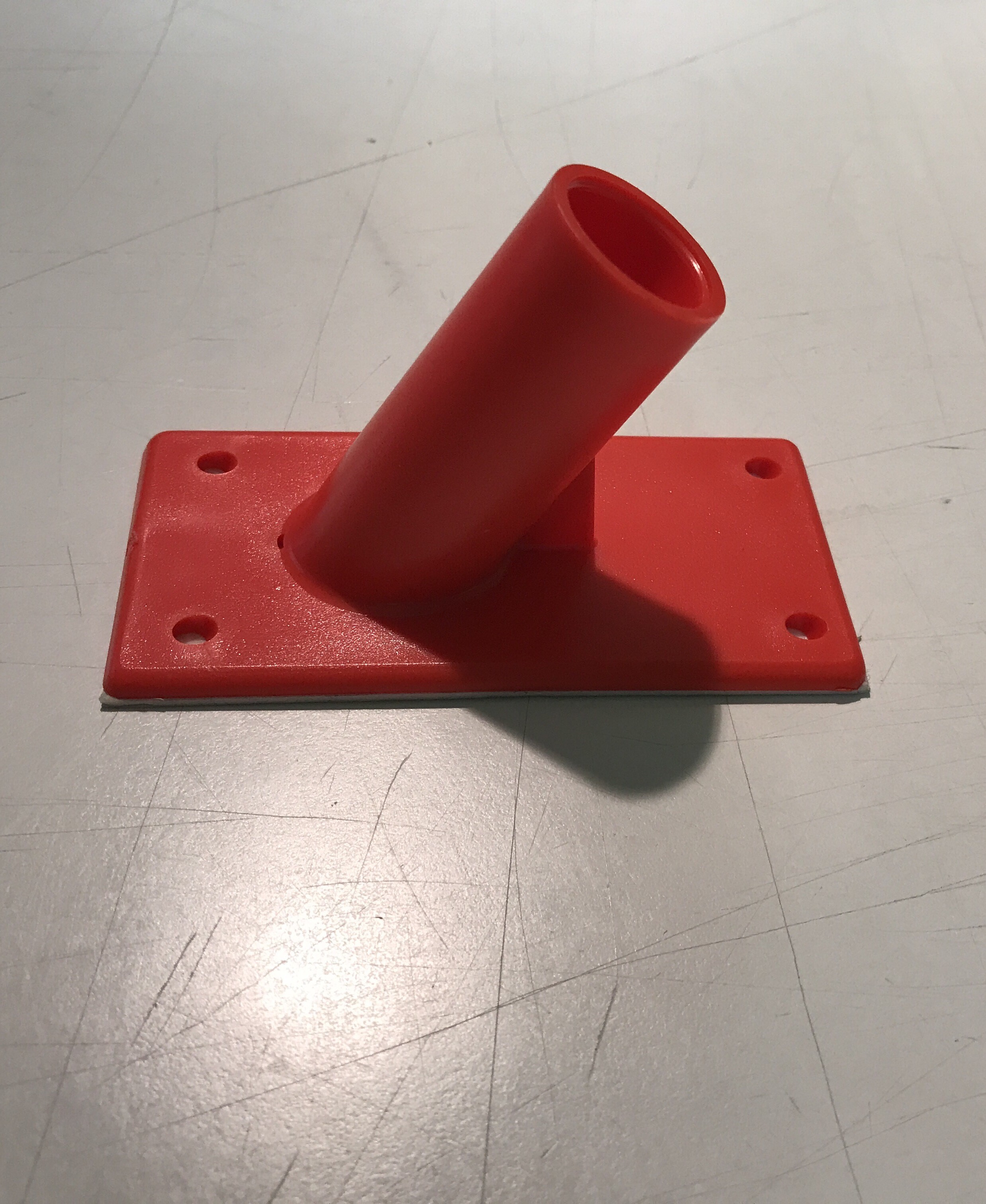Väggfäste i plast 60° med tejp 19mm - 3