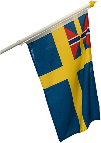 Unions fasadflaggan Sverige / Norge