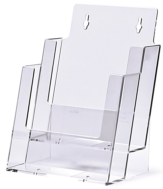 Broschyrställ Vägg/Bord 2 x A5 Akryl