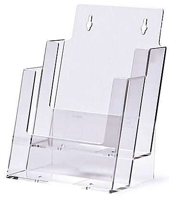 Broschyrställ Vägg/Bord 2 x A5 Akryl