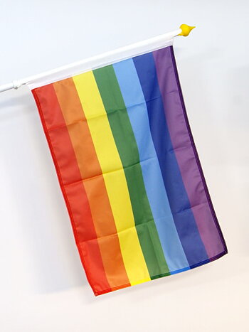 Fasadset Pride flaggan