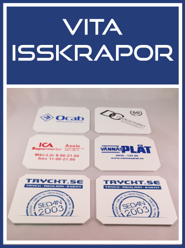 Isskrapa vit inklusive 1st enfärgstryck pris från:
