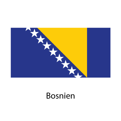 Bosnien och Hercegovina Flagga - 2