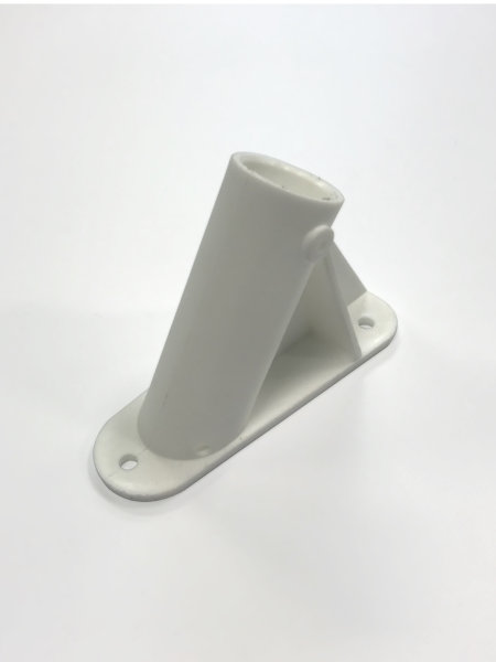 Väggfäste i vit plast 22mm - 2
