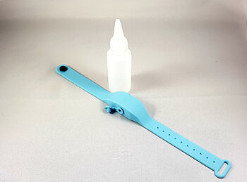 Armband för handsprit / handgel   Blå  Pris från: