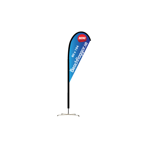 Beachflagga Droppen Mini endast flagga