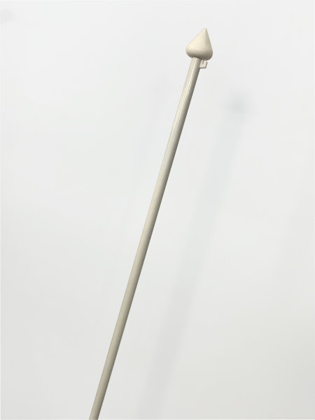 Aluminium flaggstång med vitknopp 19 mm