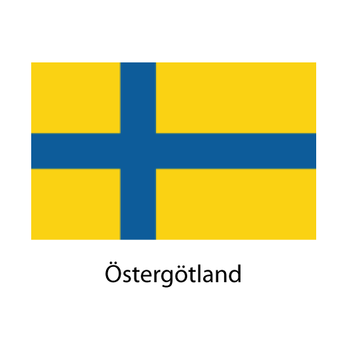 Östergötland regionsflagga - 2