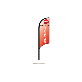 Beachflagga Haj Mini endast flagga