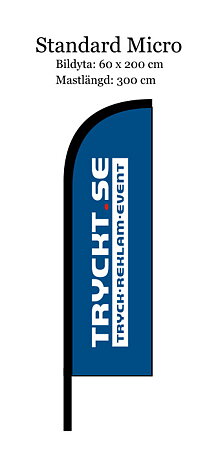 BEACHFLAGGA 200 MICRO Komplett med Tillbehörskitt