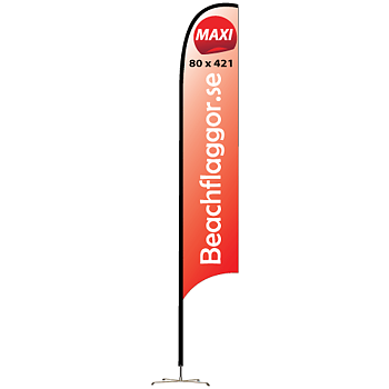 Beachflagga Haj Maxi endast flagga