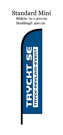 BEACHFLAG 300 MINI Komplett med tillbehörskitt