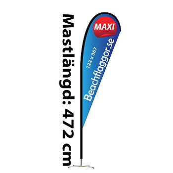 Beachflagga Droppen Maxi Komplett paket 2