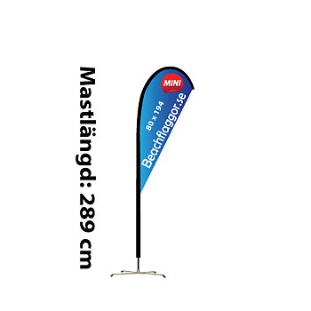 Beachflagga Droppen Mini Komplett paket 1