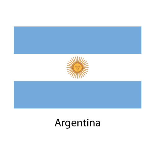 Argentinas fasadflagga - 2