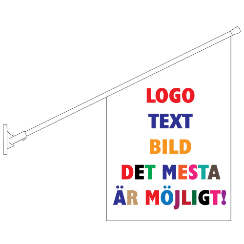 Fasadflagga 40x60cm med egen design - 3