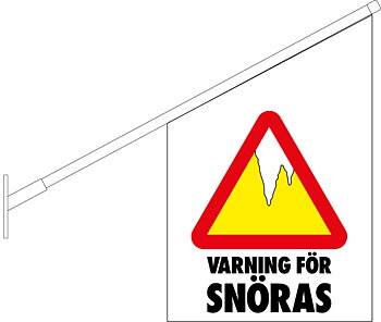 Snöras flagga