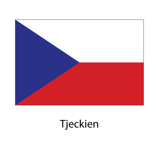 Tjeckiens  fasadflagga - 2