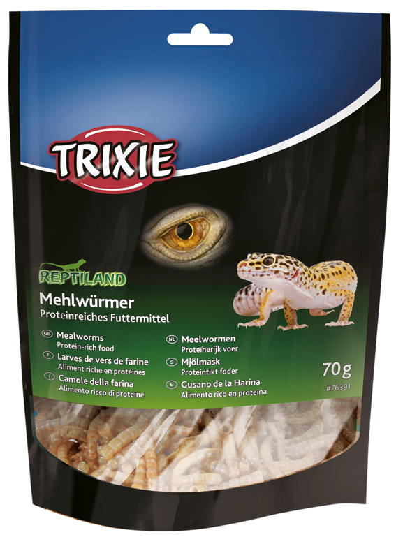 Torkad mjölmask, 70 gram. Bäst före 04/2026
