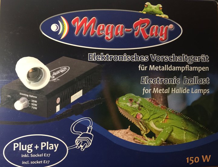 Mega-Ray UV-Widebeam HID 150 W med drivdon multi och lampsockel - 5