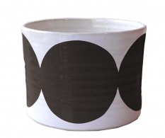BOWL  black w rounds - 6
