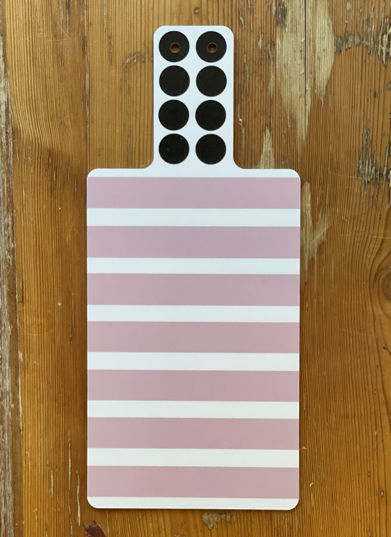 SKÄRBRÄDA med handtag / rosa rand - 3