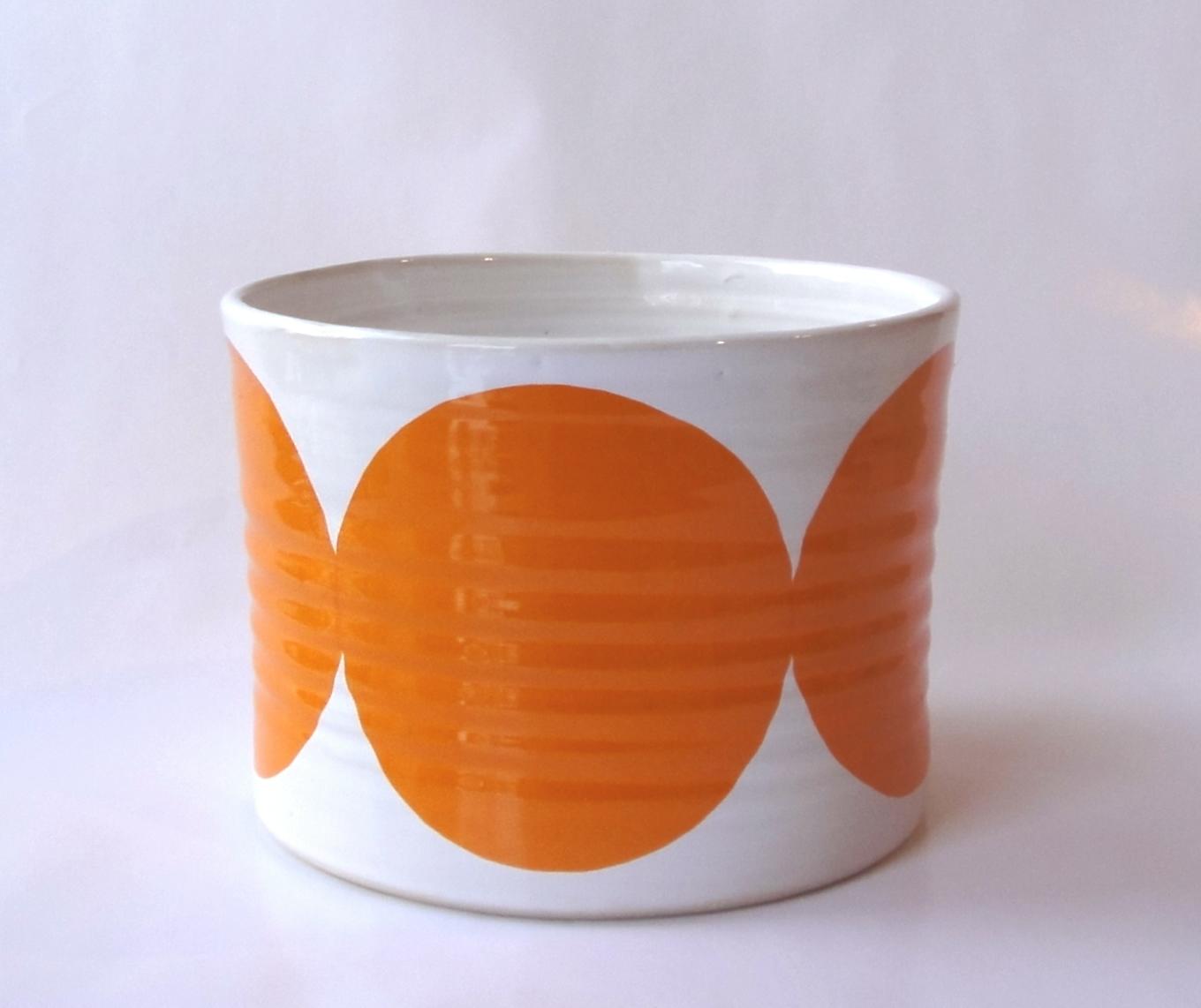 BOWL  orange w rounds - 4