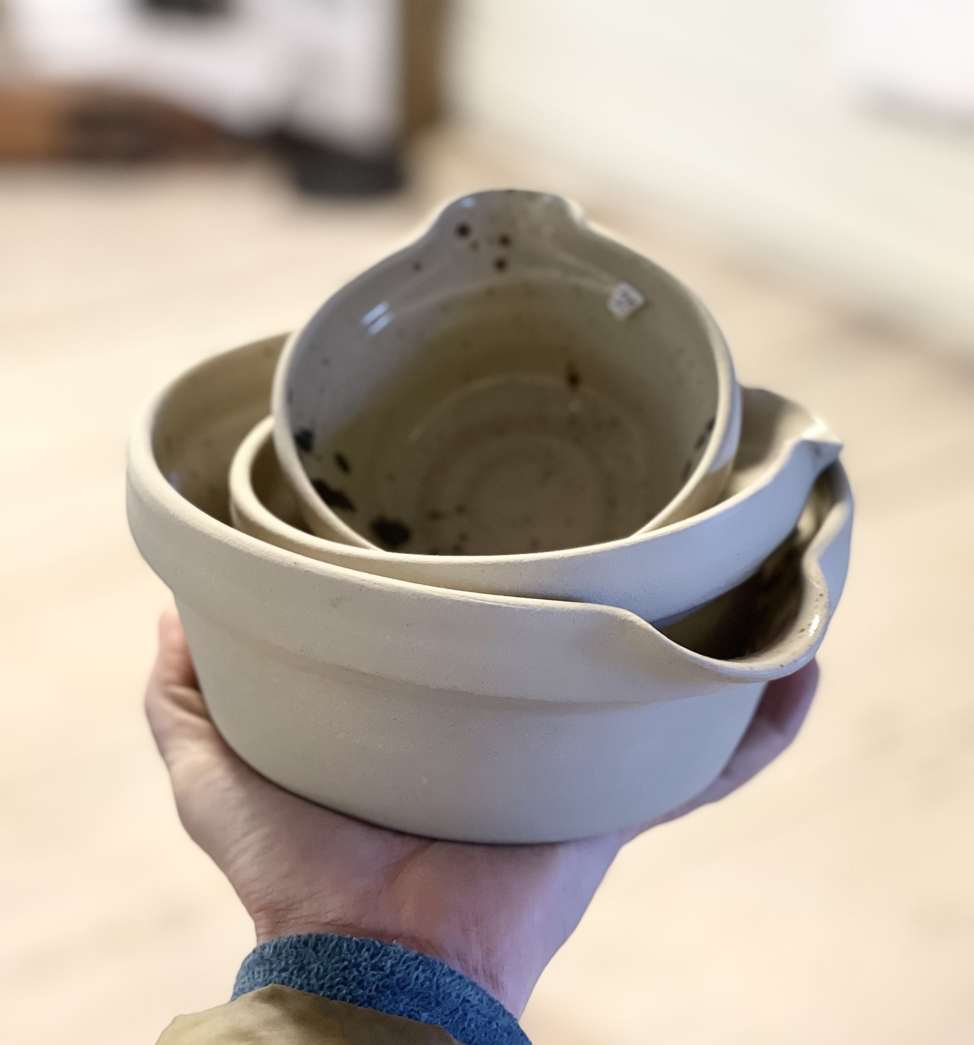 CLAY bowls in set