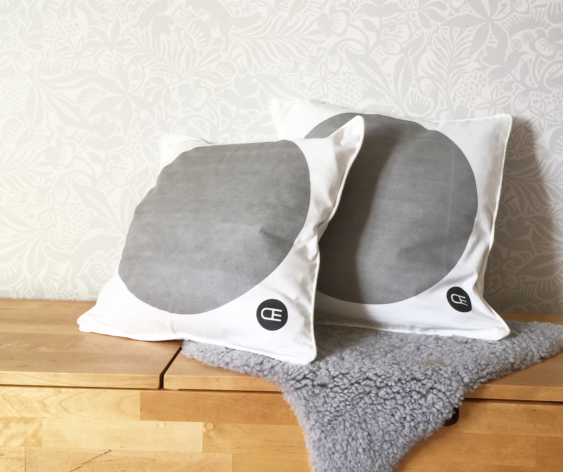 CUSION COVER GRAY/BLACK X2 - 2