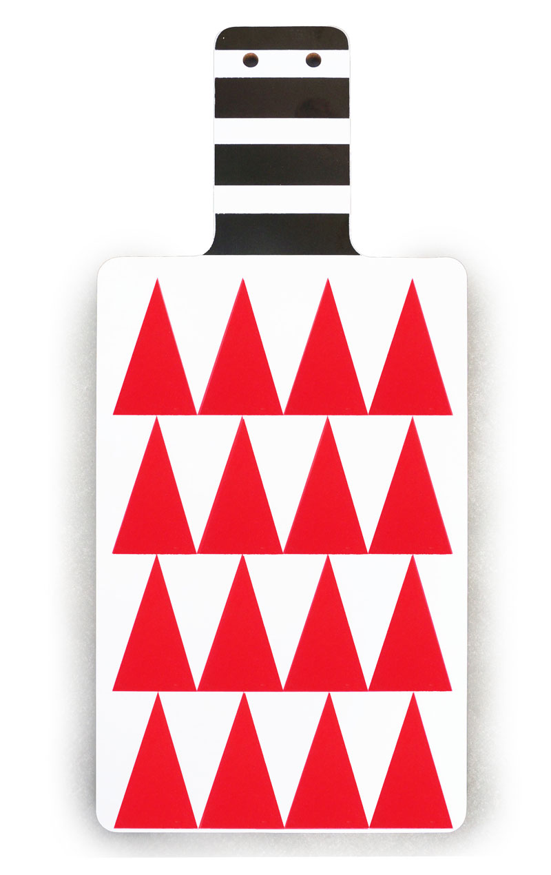 CUTTINGBOARD with handle / triangles - 2