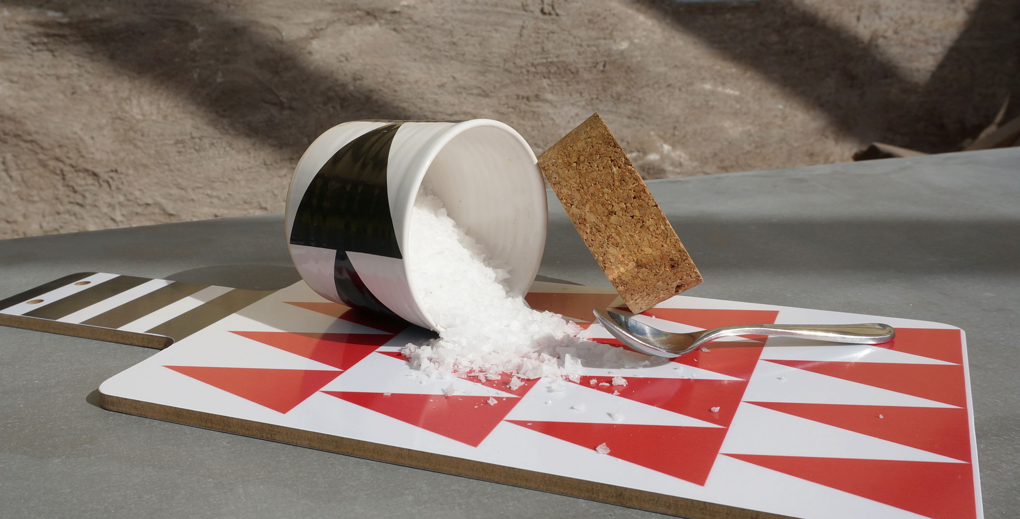 CUTTINGBOARD with handle / triangles - 5