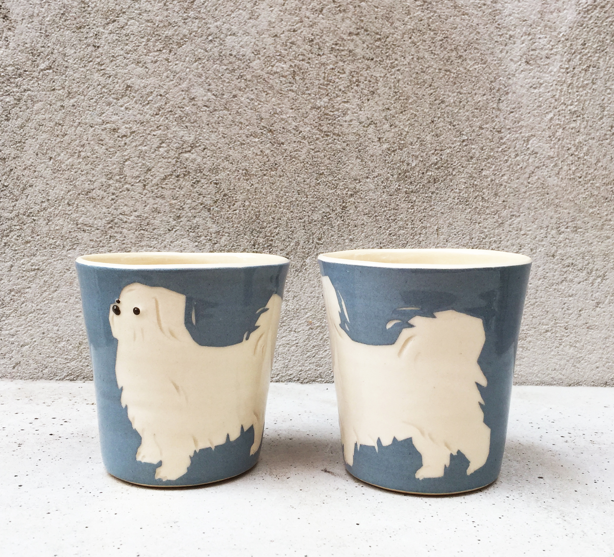 BYRACKAMUGG Liten vit hund - 6