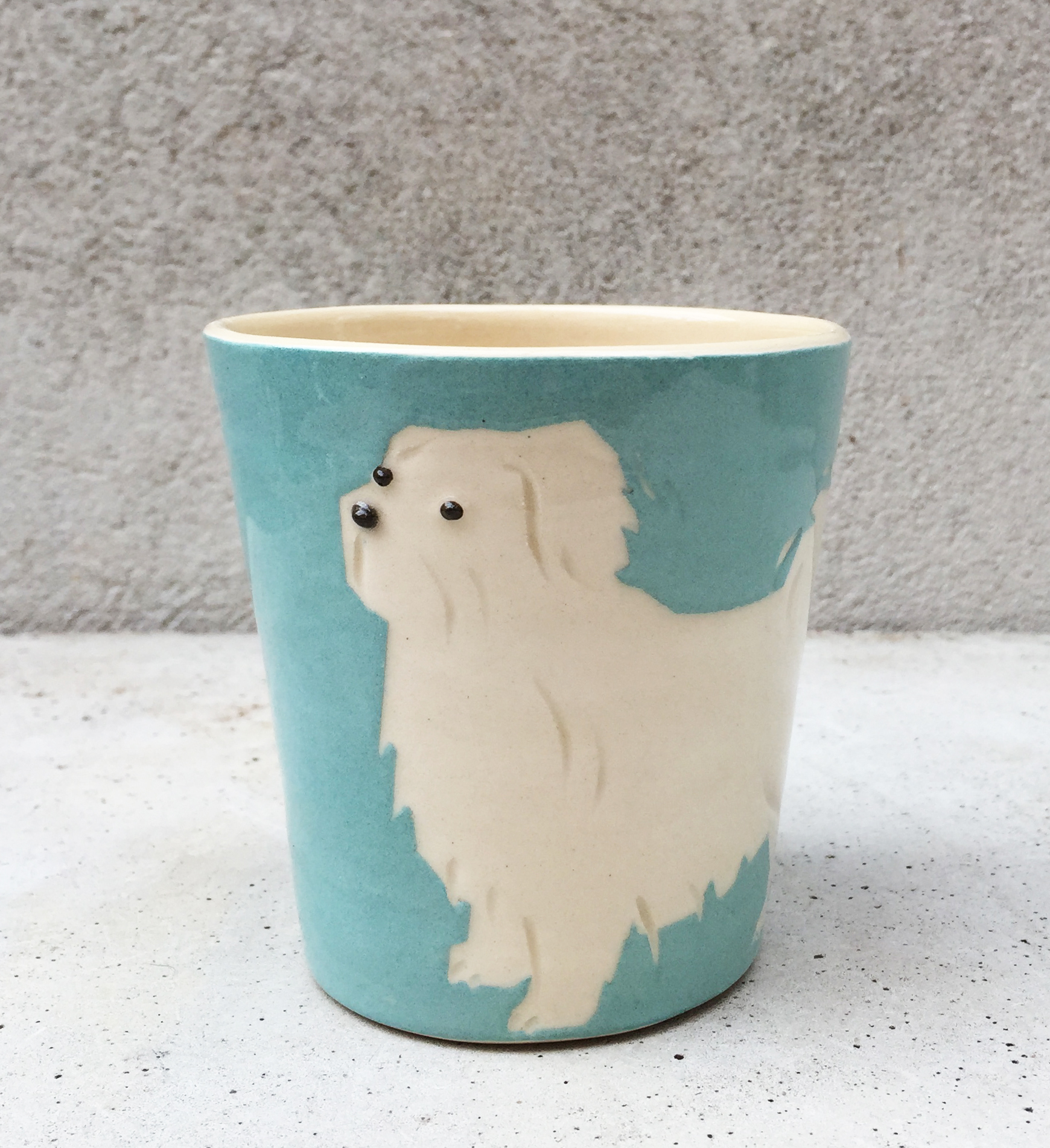 BYRACKAMUGG Liten vit hund - 5