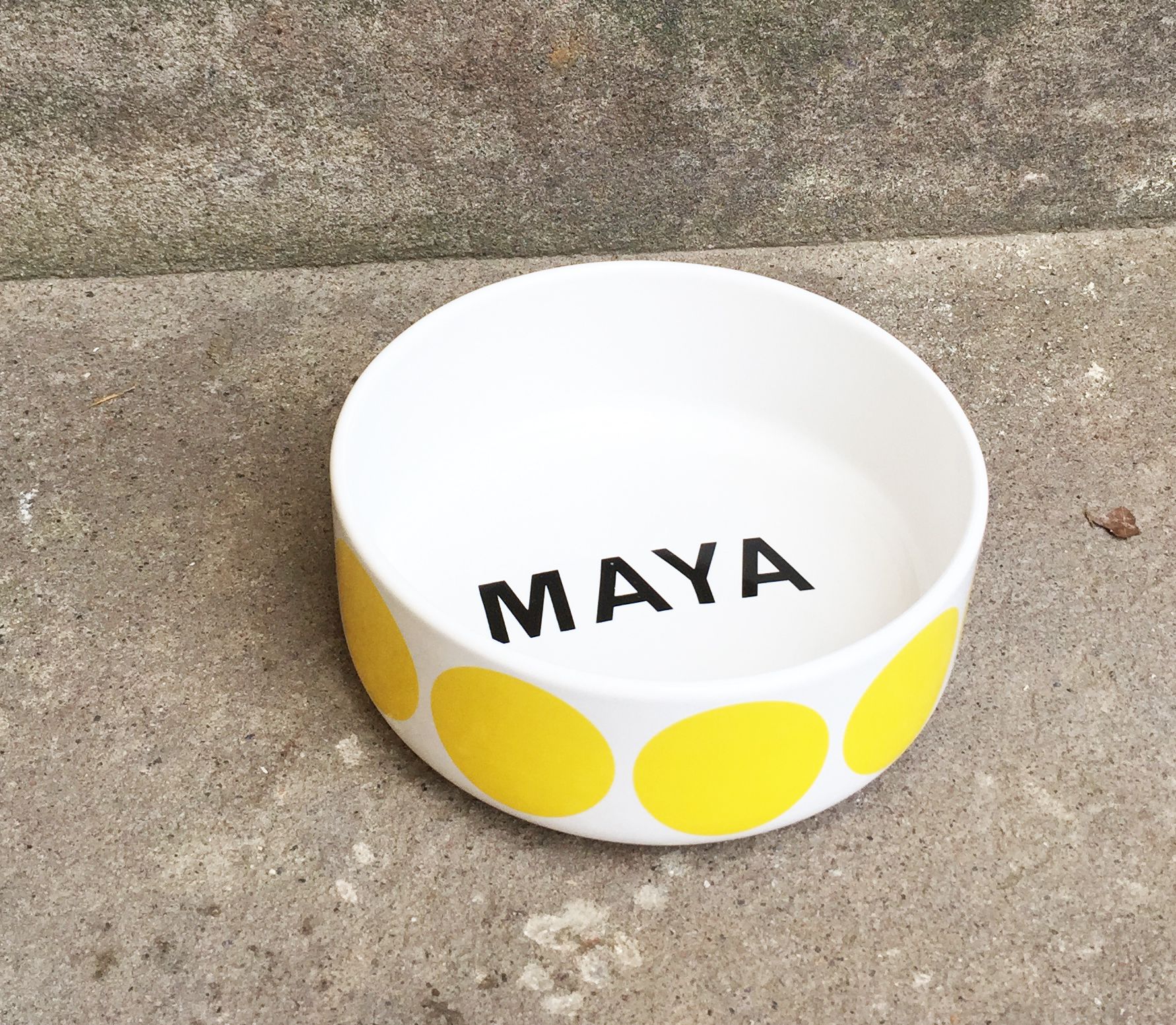 FIDO  bowl with name
