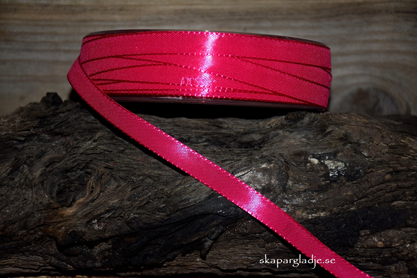 Band Enfärgat Cerise 10mm.