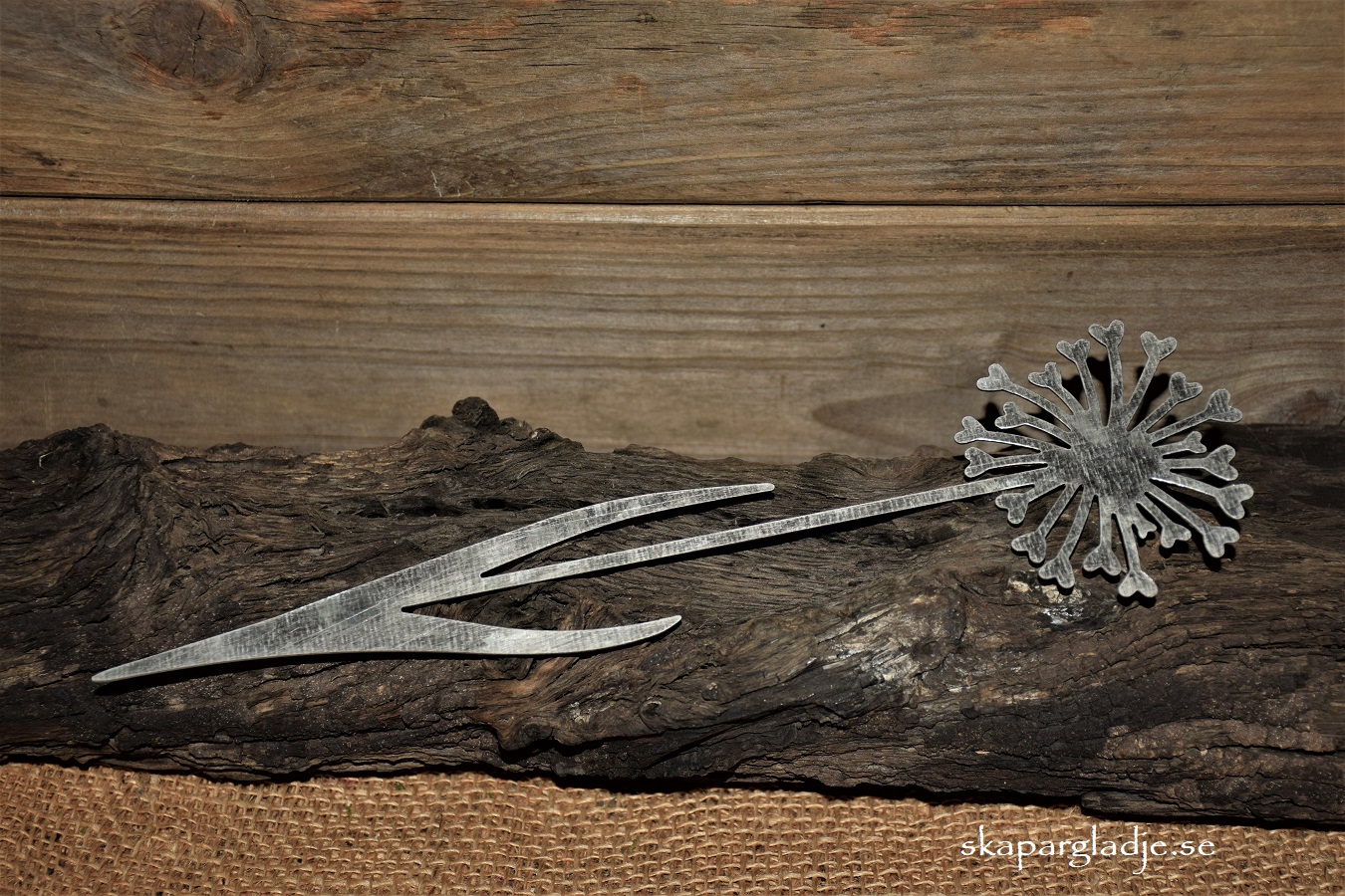 Blomma  Metall Zink med Patina    - 2