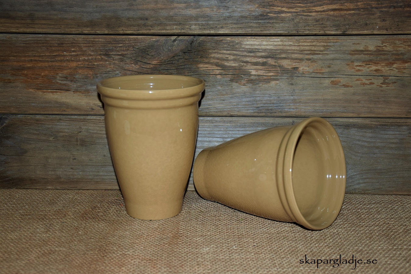 Kruka Keramik Beige  Blank
