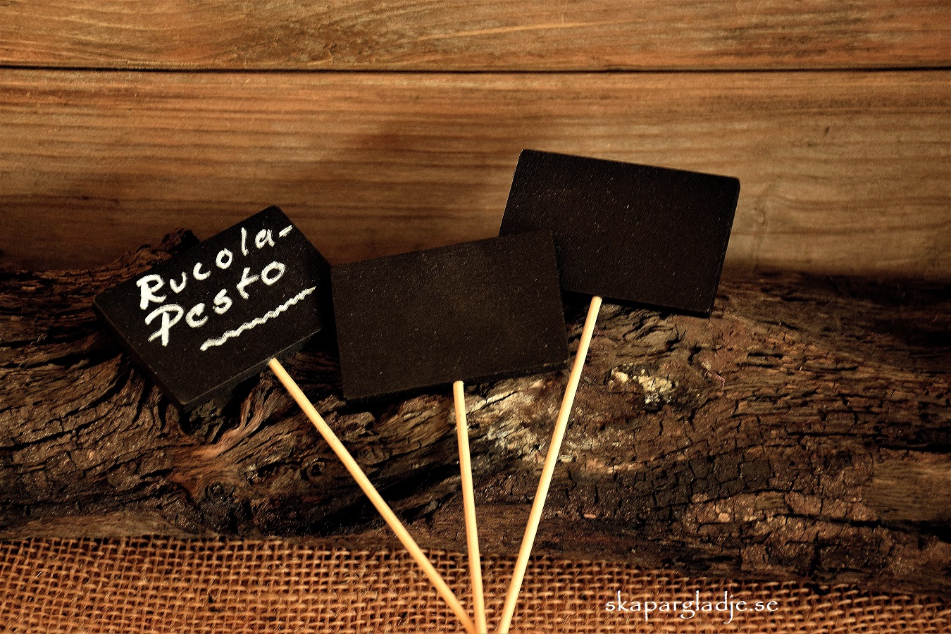 Griffeltavla  / Skylt Sticks 