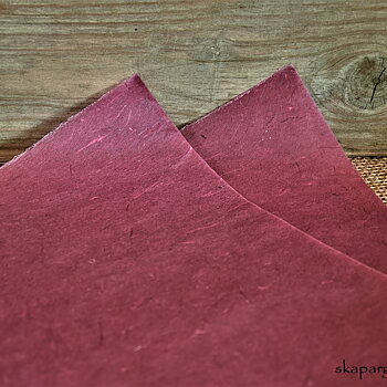 Dekorations-Papper Vaxat Burgundy Ark i Olika Strl.
