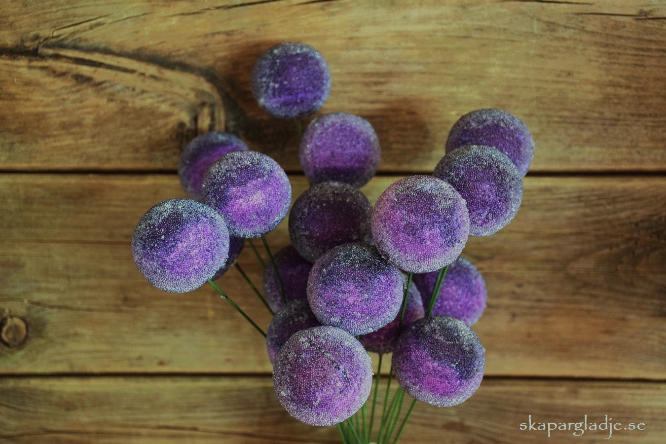 Kulor Lila med Textur (med eller utan ståltråd)