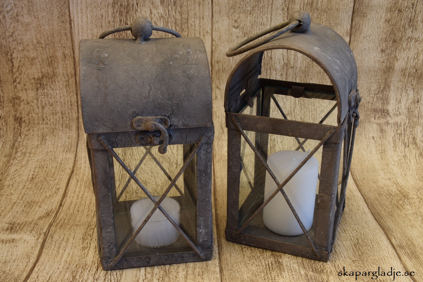 Ljusblock vita 4x6cm - 2