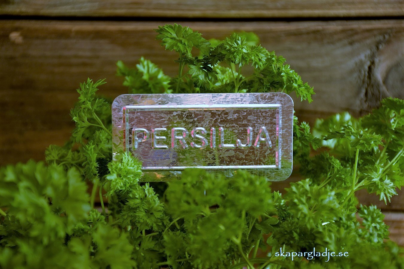 Kryddskylt Persilja i Metall 