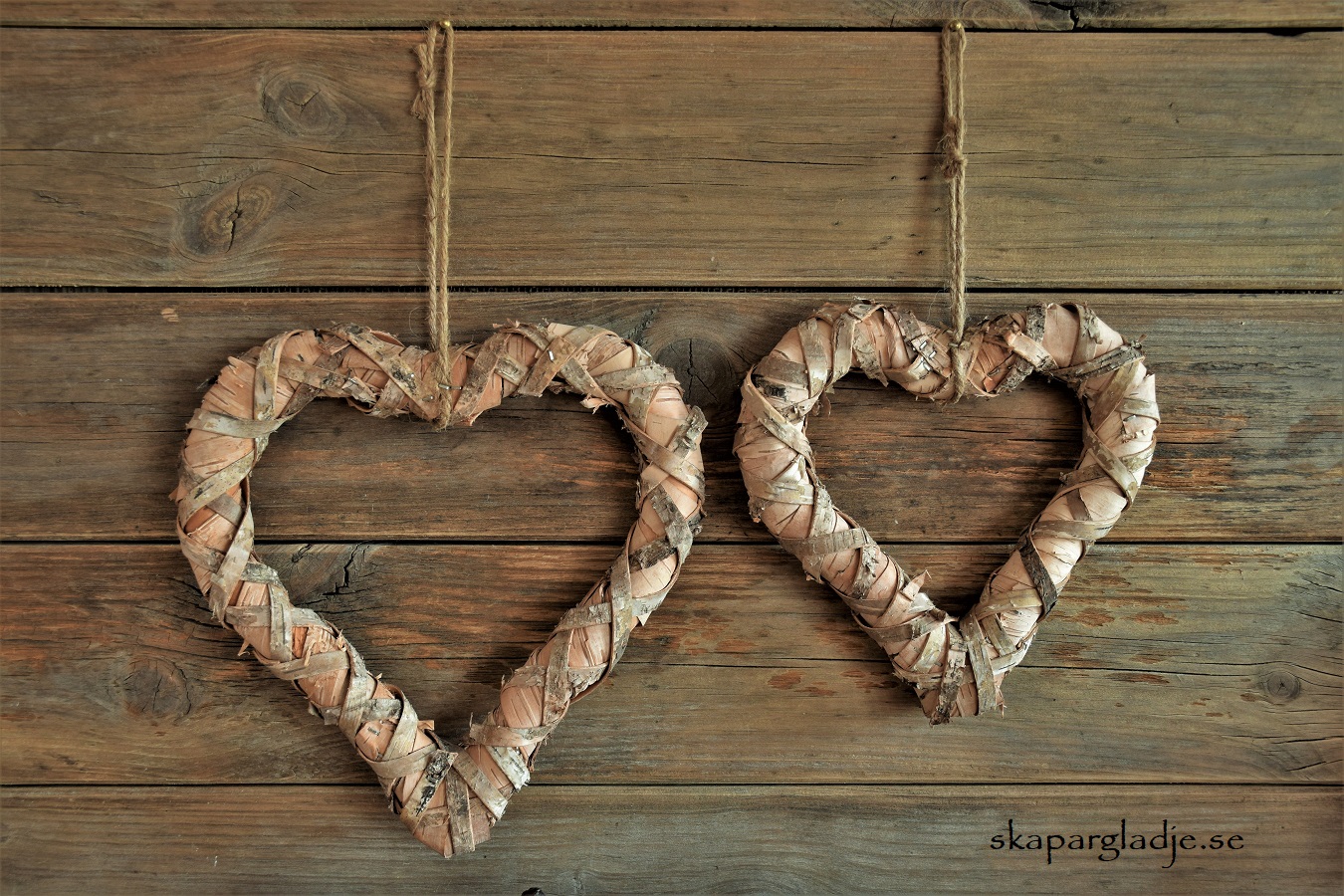 Hjärta Näver Öppet Olika Strl. Pris från