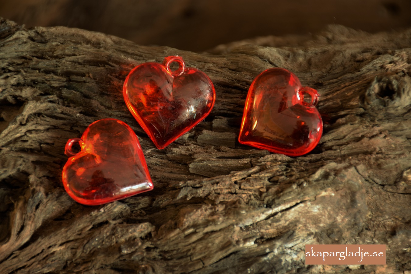 Hjärtan Röda 3D St/Förp. Pris från