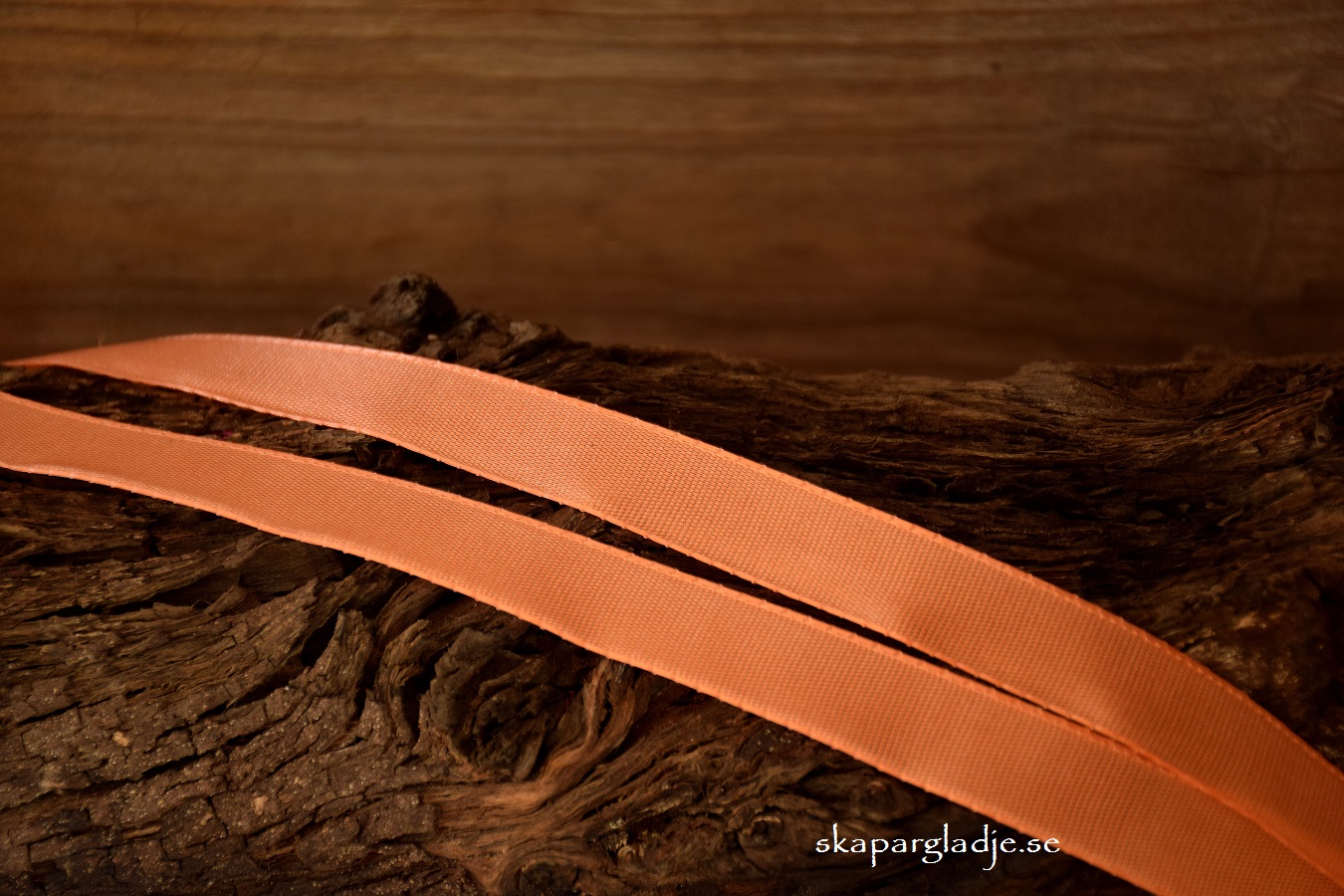 Band Enfärgat Mörkt Lax-Rosa 14mm