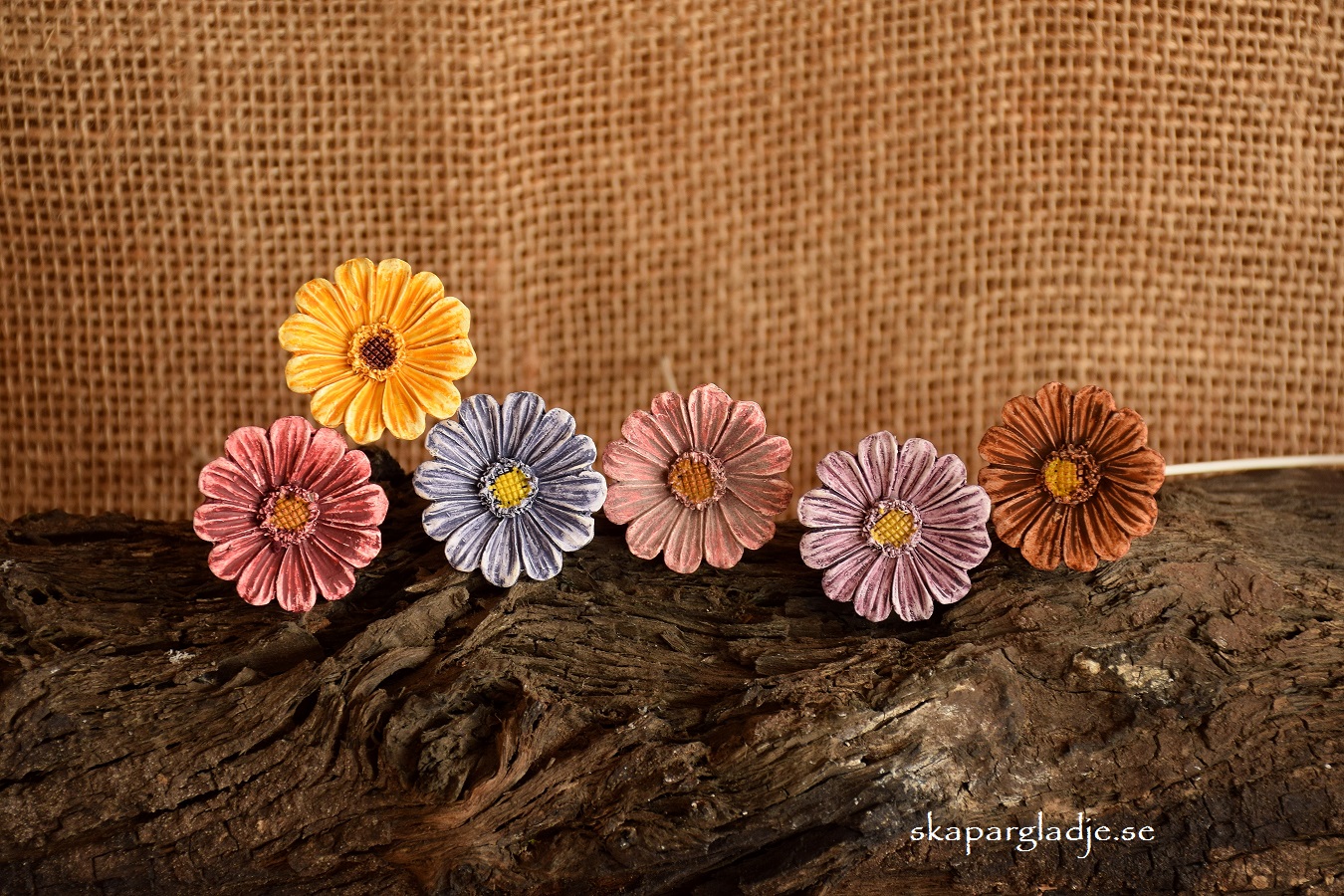 Blommor i olika Pastellfärger Sticks