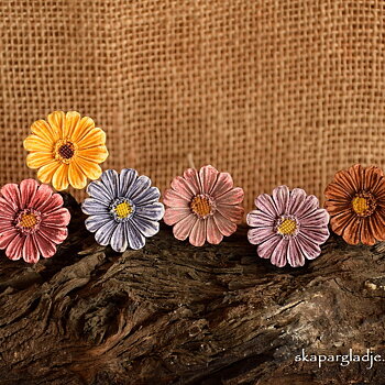 Blommor i olika Pastellfärger Sticks