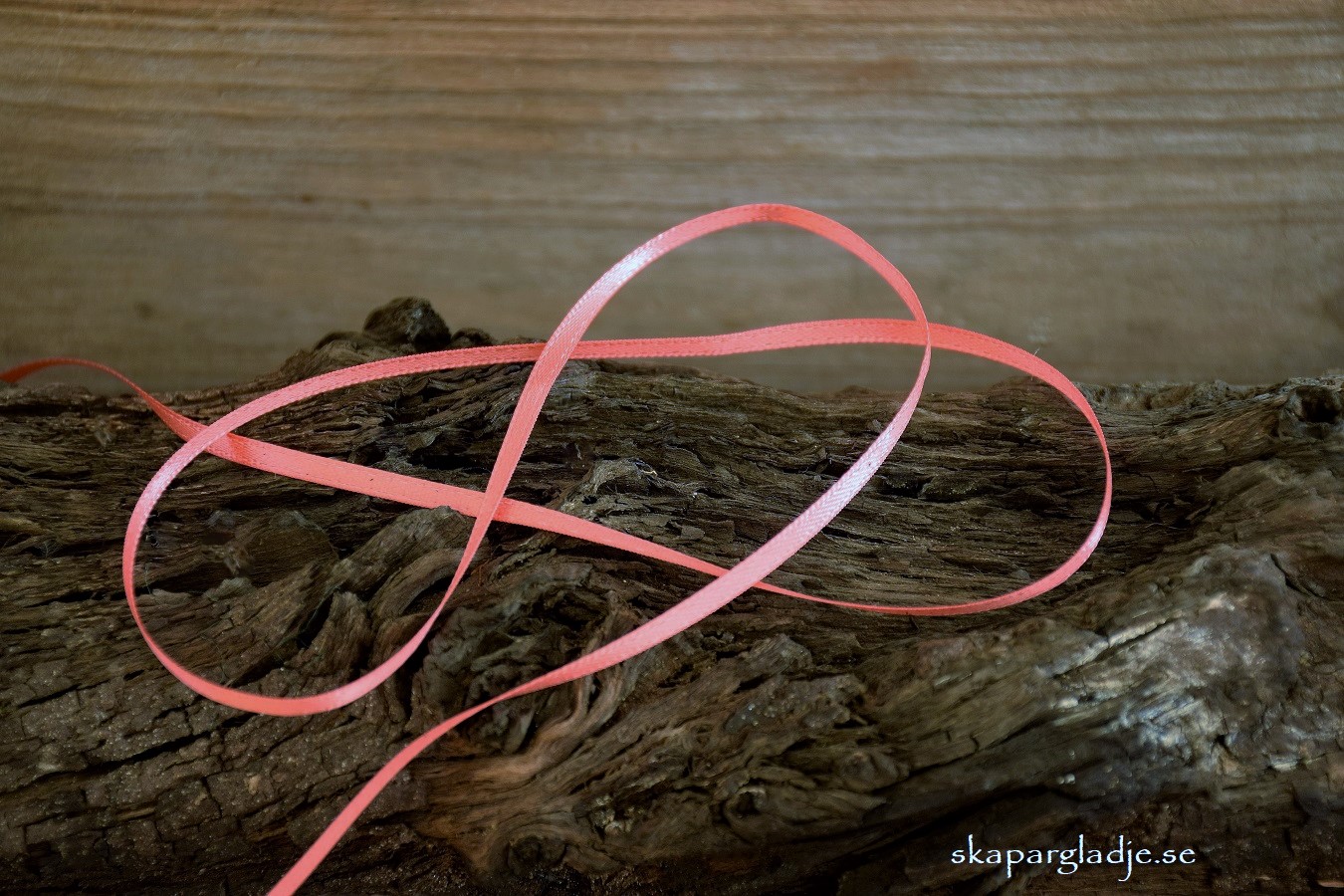 Band Enfärgat Lax-Rosa 3mm
