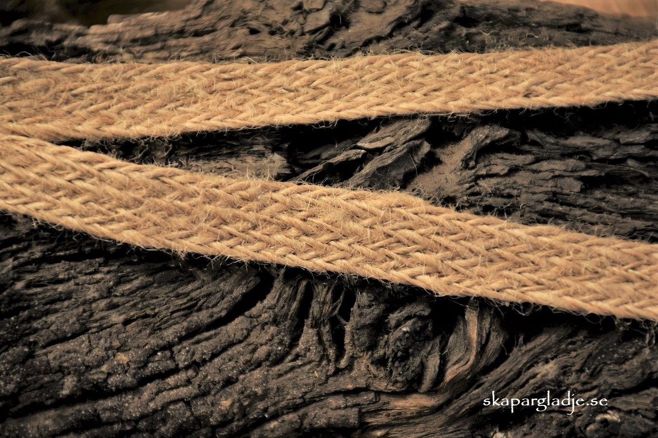 Band Jute Enfärgat Natur 10mm.