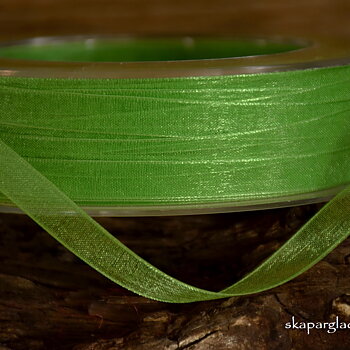 Band Organza Gräsgrön ca 7mm